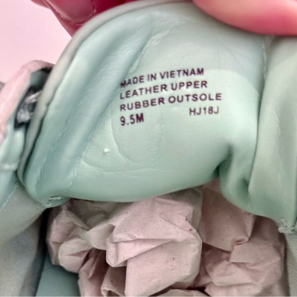 MICHAEL KORS Billie Trainer Sneakers in Pale Jade Diamond Lasered Leather - Picture 16 of 16